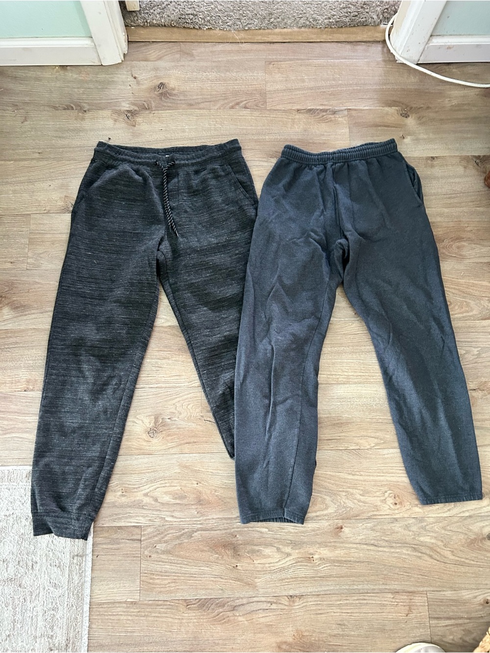 Men's Charcoal Jogger Sweatpants - Pair